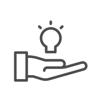 hand-holding-lit-bulb-icon